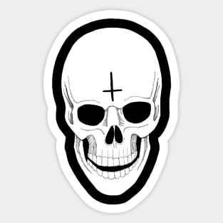 Handsome skull Sticker